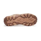 Championes de senderismo Merrell modelo Accentor 3, confeccionados en cuero de ante y malla transpirable. Presentan diseño en tonos tostado y marrón, con puntera protectora, entresuela de espuma EVA para mayor estabilidad y suela de goma adherente diseñada para tracción en senderos.