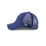 Gorro de béisbol New Era 9Forty de los Los Angeles Dodgers, color azul con logo bordado en blanco y paneles traseros de malla. Ajustable con cierre snapback.