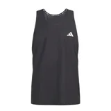 Musculosa deportiva Adidas Own the Run para hombre, color negro con logo blanco en el pecho.