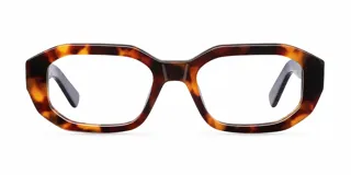 Lentes blueblocker con armazón geométrico de carey. Cuenta con protección contra luz azul y UV400, lentes TAC polarizadas y diseño moderno.