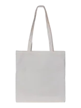 Bolso tipo tote bag color crudo, con estampado frontal ilustrado de tazas de café y croissants, acompañado de inscripciones en tipografía cursiva y de imprenta. Cuenta con dos asas superiores de hombro.