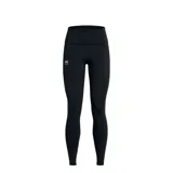 Calza deportiva Under Armour Campus Legging, color negro, tiro alto, con logo estampado en la pierna izquierda.