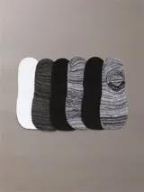 Pack de seis medias invisibles Calvin Klein, confeccionadas en tejido suave y transpirable. El set incluye modelos en colores liso y jaspeado, con el logo de la marca estampado en el borde superior.