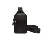 Riñonera Nike Sportswear Essentials negra con correa ajustable con hebilla y logo de Nike estampado en el frente.