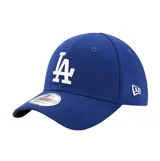 Gorra New Era 39THIRTY de Los Angeles Dodgers, color azul con el logo del equipo bordado en blanco en el frente y el logo de la marca en el lateral.