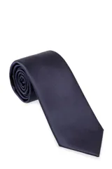 Corbata lisa color dorado.