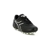 Championes de fútbol Diadora Goal Futbol MD T, color negro con detalles en blanco.