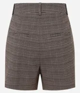 Short de sastrería con estampado de cuadros, trabillas en la cintura y cierre delantero con cremallera.