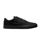 Championes Nike SB Chron 2 Canvas, color negro, con diseño de perfil bajo, confeccionados en lona resistente y suela de goma vulcanizada.