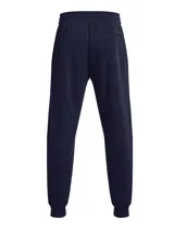 Joggers de corte ajustado en las piernas con puños acanalados, confeccionados en tejido polar de mezcla de algodón con interior cepillado. Presenta cintura elástica con cordón exterior, bolsillos laterales abiertos y logo de la marca estampado en el muslo derecho.