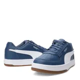 Championes urbanos Puma Caven 2.0, color blanco, con diseño clásico de corte bajo, perforaciones en la puntera y logo de la marca en el lateral.