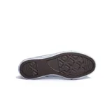 Championes urbanos Converse Chuck Taylor All Star Lift de cuero blanco con plataforma y detalles en negro.