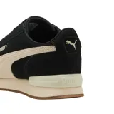 Championes Puma modelo R78 Wind SD, de diseño urbano con base negra y detalles en beige. Presentan el logo de la marca en el lateral y una suela de goma con relieve.