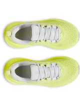 Championes de running Under Armour Infinite Elite 2, con parte superior de malla técnica transpirable en color amarillo neón y detalles en gris. Incorporan amortiguación UA HOVR+ de longitud completa para mayor retorno de energía, plantilla moldeada en 3D y suela de goma ligera.