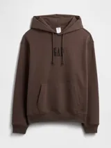 Canguro con capucha y bolsillo frontal tipo canguro, confeccionado en tejido de algodón. Presenta el logo de la marca bordado en el centro del pecho y un corte holgado.