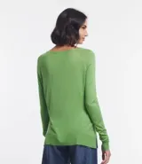 Suéter de punto Marfinno con cuello redondo y mangas largas, de diseño liso y corte holgado.