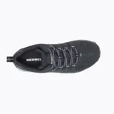 Championes de senderismo Merrell modelo Accentor 3 Sport GTX, color negro con detalles en gris claro. Presentan una construcción robusta con membrana impermeable GORE-TEX, parte superior de malla y cuero sintético, puntera protectora y suela de goma con tracción de alto rendimiento.
