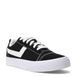 Championes urbanos marca Pony, modelo Garden, confeccionados en lona y gamuza color negro. Presentan el icónico logo lateral en blanco, cordones blancos, costuras a contratono y suela de goma blanca.