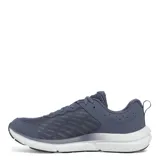 Championes Under Armour Charged Assert 10, color negro con detalles en blanco.