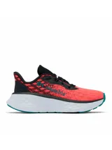 Championes de trail running Columbia Konos Elevate, color salmón y negro con suela blanca y detalles en turquesa. Diseñados con tecnología Omni-MAX y Techlite+ para mayor amortiguación, estabilidad y tracción en todo tipo de terrenos.