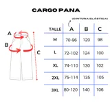 Pantalón cargo de pana marrón, de corte ancho y holgado, con cordón ajustable en la cintura y bolsillos cargo laterales.
