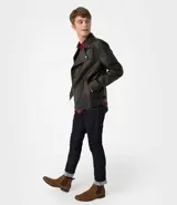 Pantalón de jean skinny azul oscuro, marca Blue Steel, confeccionado en 98% algodón y 2% elastano.