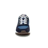 Championes Caterpillar Trigen Mesh en color azul, con detalles en amarillo, blanco y turquesa. Combinan ante, ante revestido y malla, con suela exterior de goma resistente y entresuela de EVA ligera.