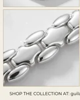 Pulsera de plata 925 compuesta por eslabones ovalados con diseño calado.