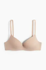 Soutien super push-up confeccionado en microfibra suave, con copas con relleno y aros para realzar el busto. Presenta breteles ajustables y cierre de corchetes en la espalda.