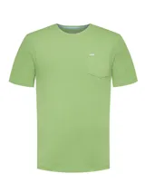 Remera RKF de algod?%d3n org?%dnico color verde, de manga corta, cuello redondo y calce regular. Cuenta con un bolsillo en el pecho con detalle de bordado del ic?%dnico pato de la marca en contraste.