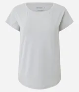 Remera deportiva Get Over de microfibra texturizada color rojo, con mangas cortas, cuello redondo y corte holgado.