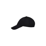 Gorra de béisbol negra con detalle de estrella bordada tono sobre tono en el panel frontal.
