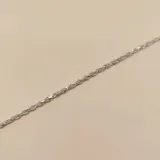 Pulsera de plata 925 con diseño de cadena tipo soga, con acabado brillante.