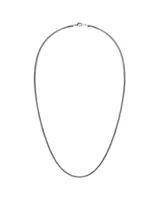 Cadena de plata 925 de eslabones tipo snake, color plateado.