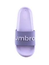 Ojotas Umbro Twise Lady para mujer, color lila, de diseño ergonómico con tira ancha y el logotipo de la marca en relieve.