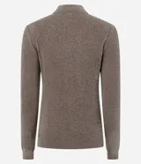 Blusa de manga larga confeccionada en chenille color bordó, con cuello alto y diseño clásico de la marca Blue Steel.