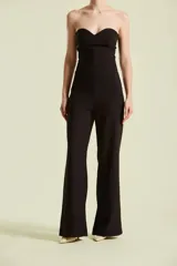 Pantalon de mujer Natalia Antolin modelo Duquesa, de corte sastre y silueta amplia de pernera recta, con diseño de talle alto.