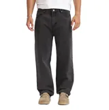 Jean Quiksilver modelo Arno de corte baggy, con diseño amplio y relajado inspirado en los años 90. Confeccionado en denim de algodón orgánico, presenta un acabado en color negro lavado, cierre frontal con botón y bolsillos clásicos.