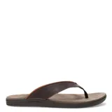 Sandalias tipo ojota para hombre marca Freeway, confeccionadas en cuero graso color marrón habana, con suela de goma y tira de sujeción entre los dedos.