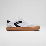 Championes Airwalk modelo Grip, color blanco con detalles en negro, gris y suela de goma marrón, de estilo urbano y skate.