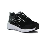Championes de running Diadora Bresh para hombre, color negro con detalles en gris y blanco.