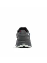 Championes de trekking Columbia Peakfreak Hera Outdry, color gris con detalles en bordó, diseñados para senderismo con tecnología impermeable y suela de gran tracción.