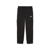 Pantalón cargo de corte recto y estilo deportivo, confeccionado en tejido de algodón y poliéster. Presenta cintura elástica con cordón ajustable, bolsillos laterales tipo cargo con solapa y logo de la marca bordado en la pierna izquierda.