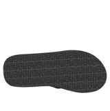 Ojotas Sanuk modelo Ziggy, color negro, con tiras anchas y suela ergonómica de espuma.