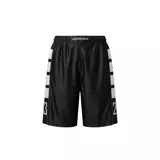 Short deportivo Nike Jordan modelo Brooklyn CAT Scratch, de color negro con detalles en blanco. Presenta bandas laterales con bloques blancos y el número 23 estampado en la parte inferior de la pierna. Cuenta con cintura elástica con el logotipo de Jordan.