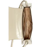 Cartera tipo shoulder bag Guess modelo Xena, color gris topo con acabado texturizado simil cuero, solapa frontal con cierre magnético y detalle de logo dorado. Cuenta con correa ajustable y herrajes metálicos.