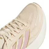 Championes de running adidas Response 2, color beige con las icónicas tres tiras en tono rosado y dorado, suela gruesa Cloudfoam y detalles en el talón.