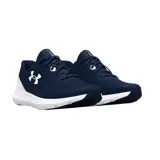 Championes de running Under Armour Surge 3, color negro con suela blanca y logo de la marca en blanco en el lateral. Confeccionados en malla transpirable.