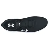 Championes de running Under Armour modelo Phade RN 3, color negro con entresuela blanca. Presentan una parte superior de malla ligera y transpirable con el logo de la marca en el lateral y suela de goma con ranuras flexibles.