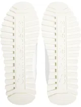 Zapatillas urbanas Calvin Klein de estilo runner, color blanco, con plataforma y logo CK en el lateral.